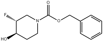 benzyl (3R,4R)-3-fluoro-4-hydroxypiperidine-1-carboxylate Structure