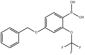 4-Benzyloxy-2-(trifluoromethoxy)phenylboronic acid Structure
