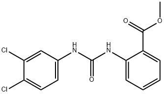 methyl 2-{[(3,4-dichlorophenyl)carbamoyl]amino}benzoate 구조식 이미지