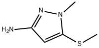 1-Methyl-5-(Methylthio)-1H-Pyrazol-3-Amine Structure