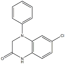 6-chloro-4-phenyl-3,4-dihydroquinoxalin-2(1H)-one Structure