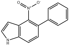 1H-Indole, 4-nitro-5-phenyl- Structure