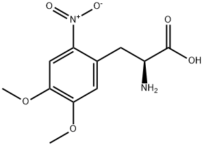 4,5-Dimethoxy-2-nitro-DL-phenylalanine Structure