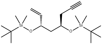 (5R,7S)-2,2,3,3,9,9,10,10-octamethyl-5-(prop-2-ynyl)-7-vinyl-4,8-dioxa-3,9-disilaundecane 구조식 이미지