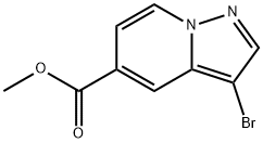 methyl 3-bromopyrazolo[1,5-a]pyridine-5-carboxylate Structure