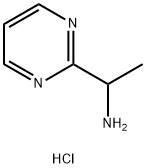 2-Pyrimidinemethanamine, α-methyl-, hydrochloride (1:1) Structure
