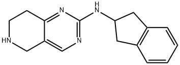 N-(indan-2-yl)-5,6,7,8-tetrahydropyrido[4,3-d]pyrimidin-2-amine 구조식 이미지