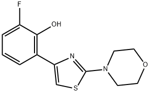 2-fluoro-6-(2-morpholinothiazol-4-yl)phenol Structure