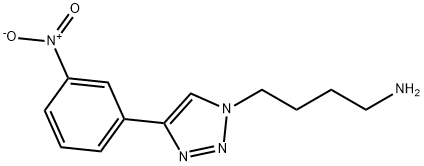 4-[4-(3-Nitro-phenyl)-[1,2,3]triazol-1-yl]-butylamine 구조식 이미지