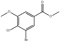 methyl 3-bromo-4-chloro-5-methoxybenzoate Structure