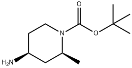 (2S,4S)-4-Amino-2-methyl-piperidine-1-carboxylic acid tert-butyl ester Structure