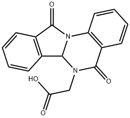 (5,11-Dioxo-6a,11-dihydro-5H-isoindolo[2,1-a]quinazolin-6-yl)-acetic acid 구조식 이미지
