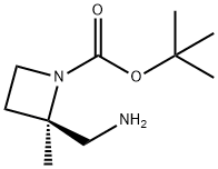 tert-butyl (2R)-2-(aminomethyl)-2-methylazetidine-1-carboxylate Structure