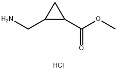 Methyl 2-(aminomethyl)cyclopropanecarboxylate hydrochloride Structure