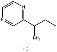 1-(pyrazin-2-yl)propan-1-amine dihydrochloride 구조식 이미지