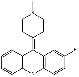 Piperidine, 4-(2-bromo-9H-thioxanthen-9-ylidene)-1-methyl- Structure