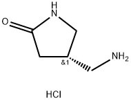 (S)-4-(Aminomethyl)pyrrolidin-2-one hydrochloride 구조식 이미지