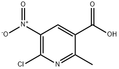 6-chloro-2-methyl-5-nitropyridine-3-carboxylic acid 구조식 이미지