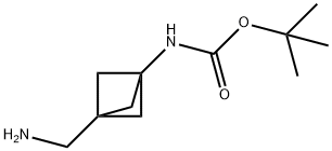 tert-Butyl(3-(aminomethyl)bicyclo[1.1.1]pentan-1-yl)carbamate 구조식 이미지