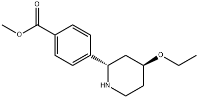 methyl4-((2S,4S)-4-ethoxypiperidin-2-yl)benzoate Structure