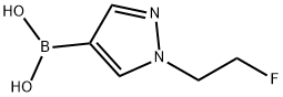 [1-(2-fluoroethyl)-1H-pyrazol-4-yl]boronic acid Structure