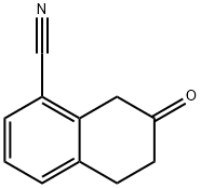 1-NAPHTHALENECARBONITRILE, 5,6,7,8-TETRAHYDRO-7-OXO- 구조식 이미지