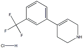 4-(3-(Trifluoromethyl)phenyl)-1,2,3,6-tetrahydropyridine hydrochloride Structure