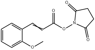 1-{[3-(2-methoxyphenyl)acryloyl]oxy}-2,5-pyrrolidinedione Structure