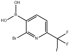 2-Bromo-6-(trifluoromethyl)pyridine-3-boronic acid Structure