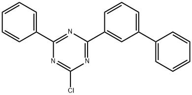 2-chloro-4-(biphenyl-3-yl)-6-phenyl-1,3,5-triazine 구조식 이미지