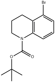 2-Methyl-2-propanyl 5-bromo-3,4-dihydro-1(2H)-quinolinecarboxylate Structure