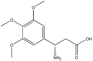 (3S)-3-AMINO-3-(3,4,5-TRIMETHOXYPHENYL)PROPANOIC ACID 구조식 이미지