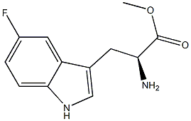 Tryptophan, 5-fluoro-, methyl ester Structure