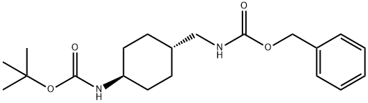 Trans-tert-butyl (4-(aminomethyl)cyclohexyl)carbamate Structure