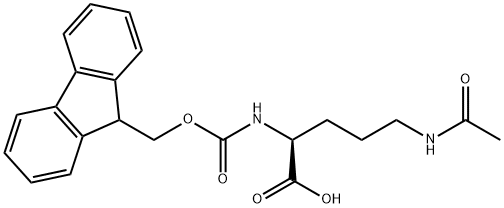 N5-Acetyl-N2-Fmoc-L-Ornithine Structure