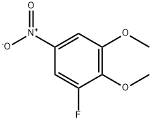 1-fluoro-2,3-dimethoxy-5-nitrobenzene 구조식 이미지