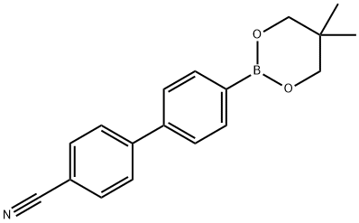 4'-(5,5-dimethyl-1,3,2-dioxaborinan-2-yl)-[1,1'-biphenyl]-4-carbonitrile 구조식 이미지