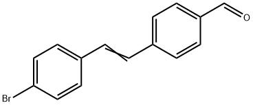 4-[2-(4-Bromophenyl)ethenyl]benzaldehyde Structure