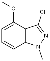 3-Chloro-4-methoxy-1-methyl-1H-indazole Structure