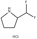 2-(Difluoromethyl)pyrrolidine hydrochloride Structure
