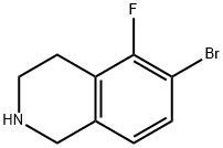 6-Bromo-5-Fluoro-1,2,3,4-Tetrahydroisoquinoline Structure