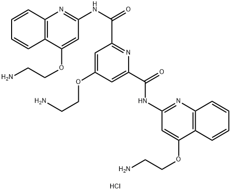 Pyridostatin hydrochloride 구조식 이미지