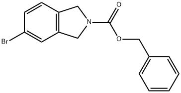5-Bromo-1,3-dihydro-isoindole-2-carboxylic acid benzyl ester 구조식 이미지