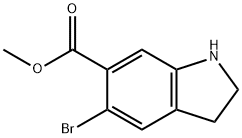 Methyl 5-bromoindoline-6-carboxylate Structure