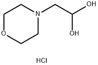 2-Morpholinoethane-1,1-diol hydrochloride 구조식 이미지