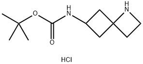 tert-Butyl 1-azaspiro[3.3]heptan-6-ylcarbamate hydrochloride Structure