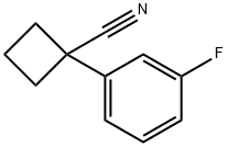 1-(3-Fluorophenyl)cyclobutanecarbonitrile Structure