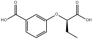 (R)-3-(1-Carboxypropoxy)benzoic acid Structure