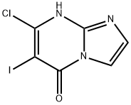 7-Chloro-6-iodoimidazo[1,2-a]pyrimidin-5(1H)-one Structure