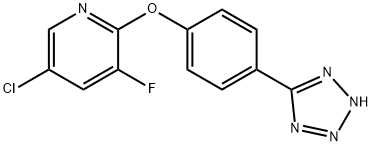 2-(4-(2H-tetrazol-5-yl)phenoxy)-5-chloro-3-fluoropyridine 구조식 이미지